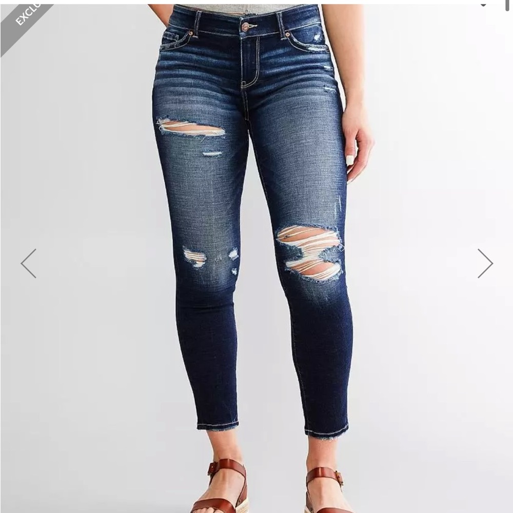 BKE universal fit mid rise skinny Victoria ankle jean